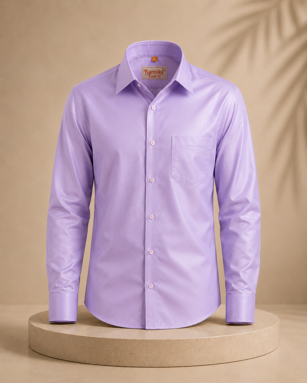 Premium Men's Cotton Shirt – Regular Fit | Full Sleeve | Comfortable Everyday Wear | Purple