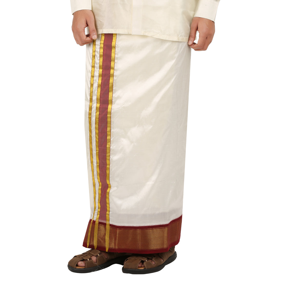 Pure Silk 16 Kan Dhoti
