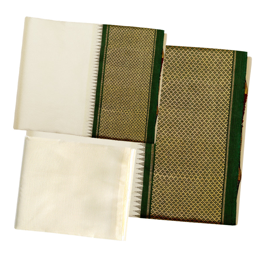 Pure Silk 16 Kan Dhoti
