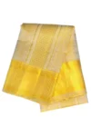Signature Wear | 3 Inch Zari Border | Pure Silk Emboss Tissue Dhoti | Kannika Dhotis
