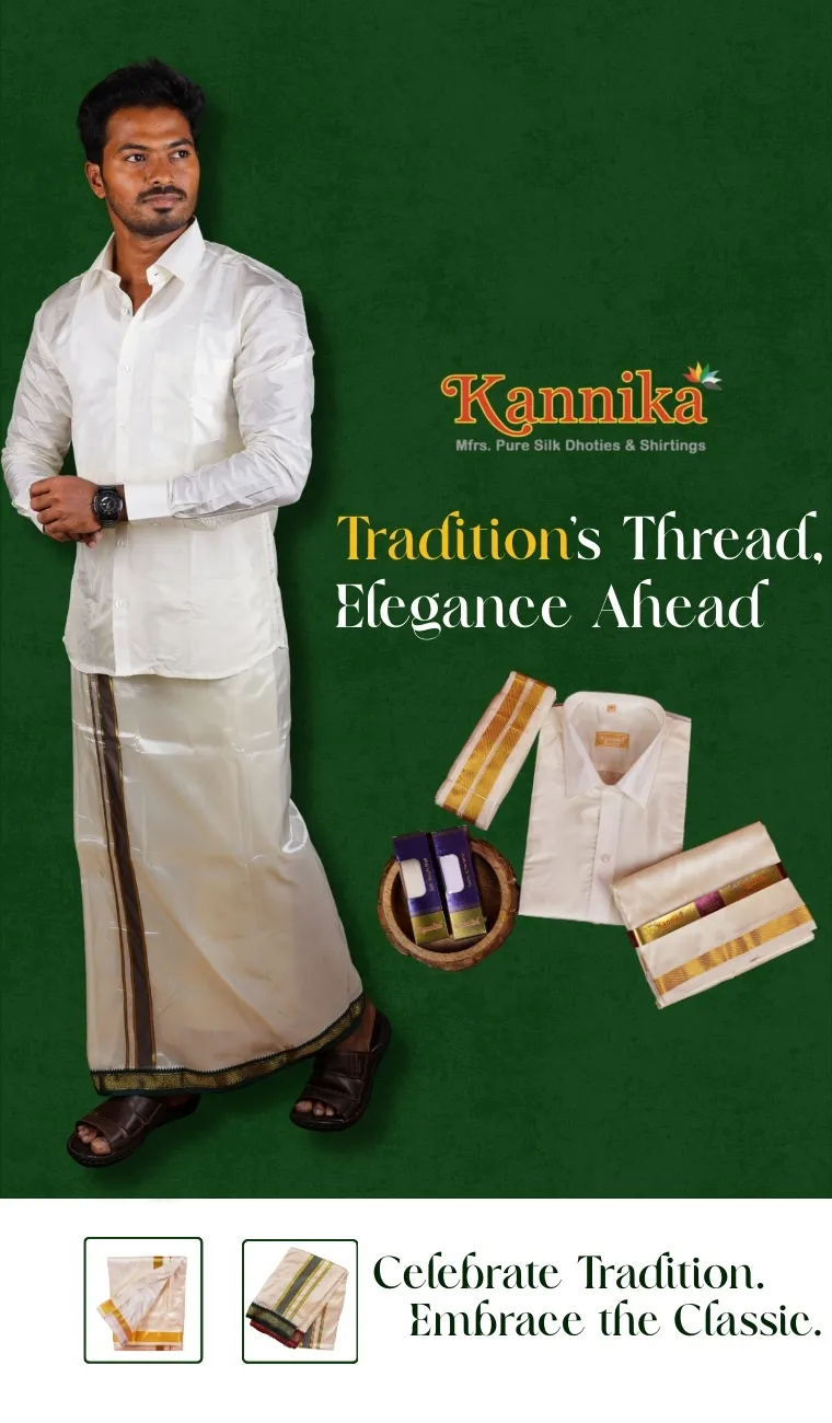 Buy Dhotis Online - Kannika Dhotis | Traditional Wear 4 MB (2)