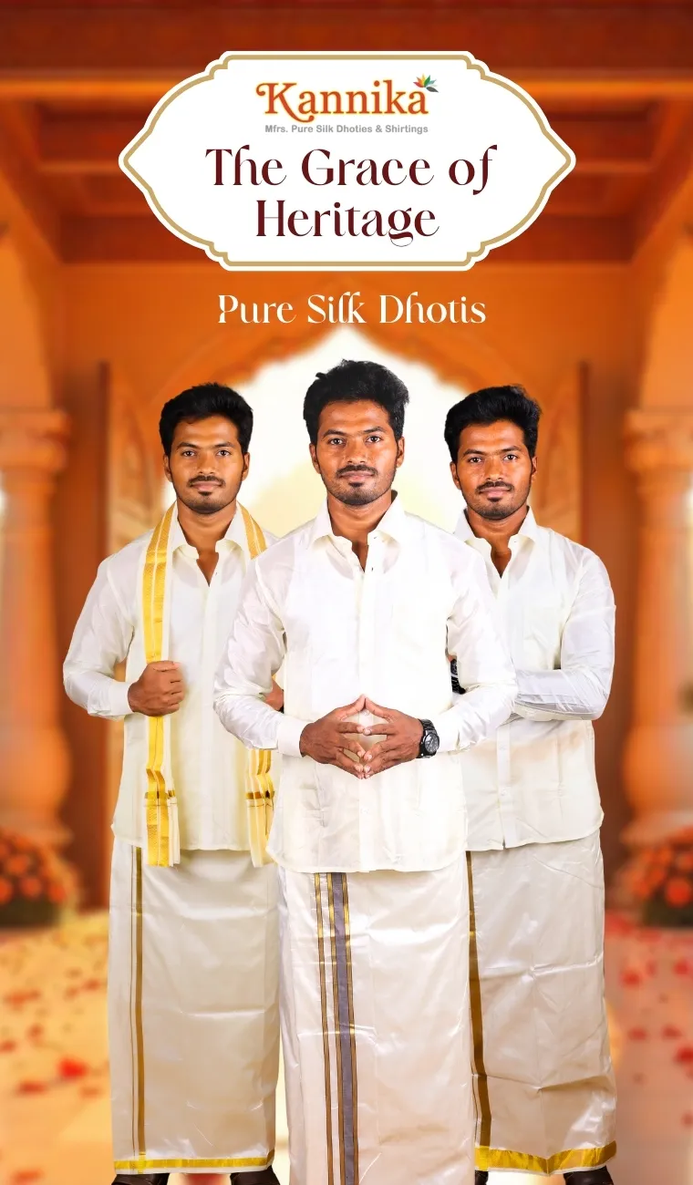 Buy Dhotis Online - Kannika Dhotis | Traditional Wear 5 MB